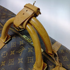 Louis Vuitton Monogram Keepall 60 Boston Bag Brown — view 6
