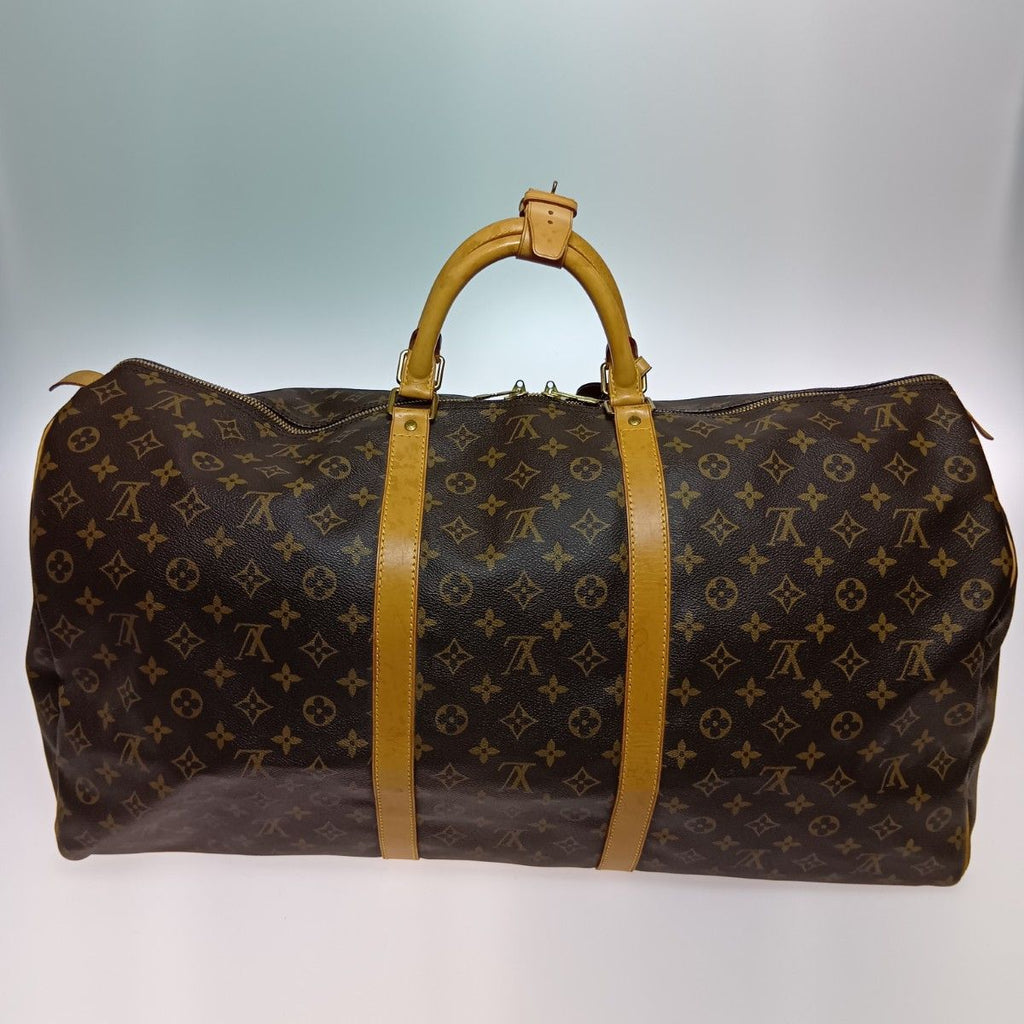 Louis Vuitton Monogram Keepall 60 Boston Bag Brown — view 2