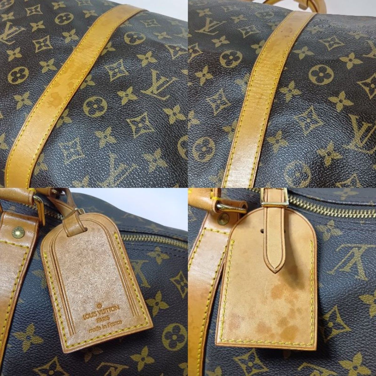 Louis Vuitton Monogram Keepall 60 Boston Bag Brown — view 8