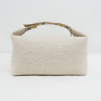 Hermes Brid-a-brac GM Eau Carre Handbag Pouch Segle Beige — view 2