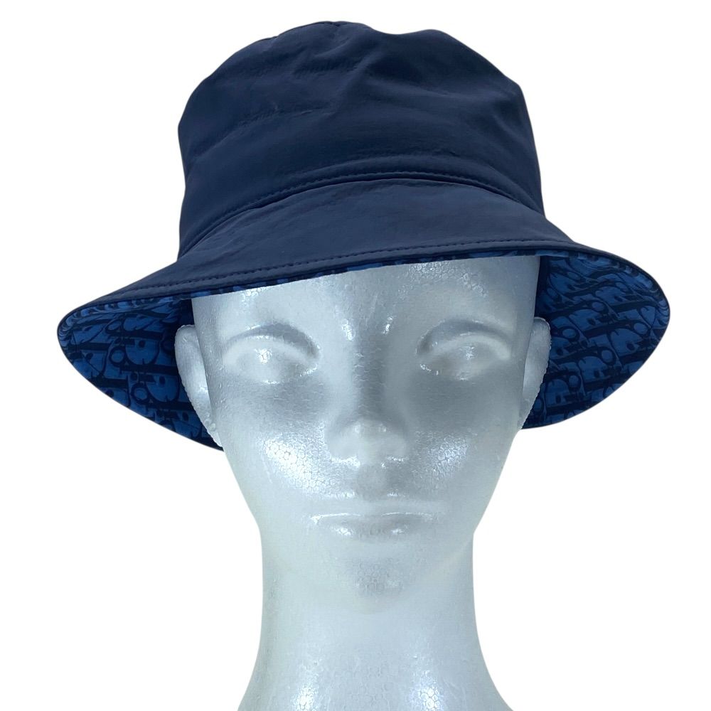 Dior Teddy-d Oblique Trotter Bucket Hat Navy Kids Blue — view 9
