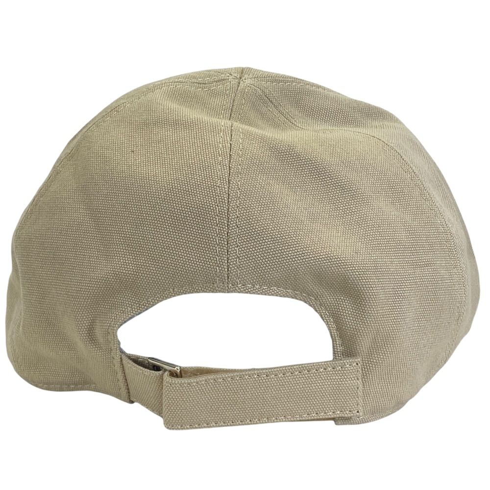 Dior Logo Baseball Cap Hat Cotton Beige — view 3