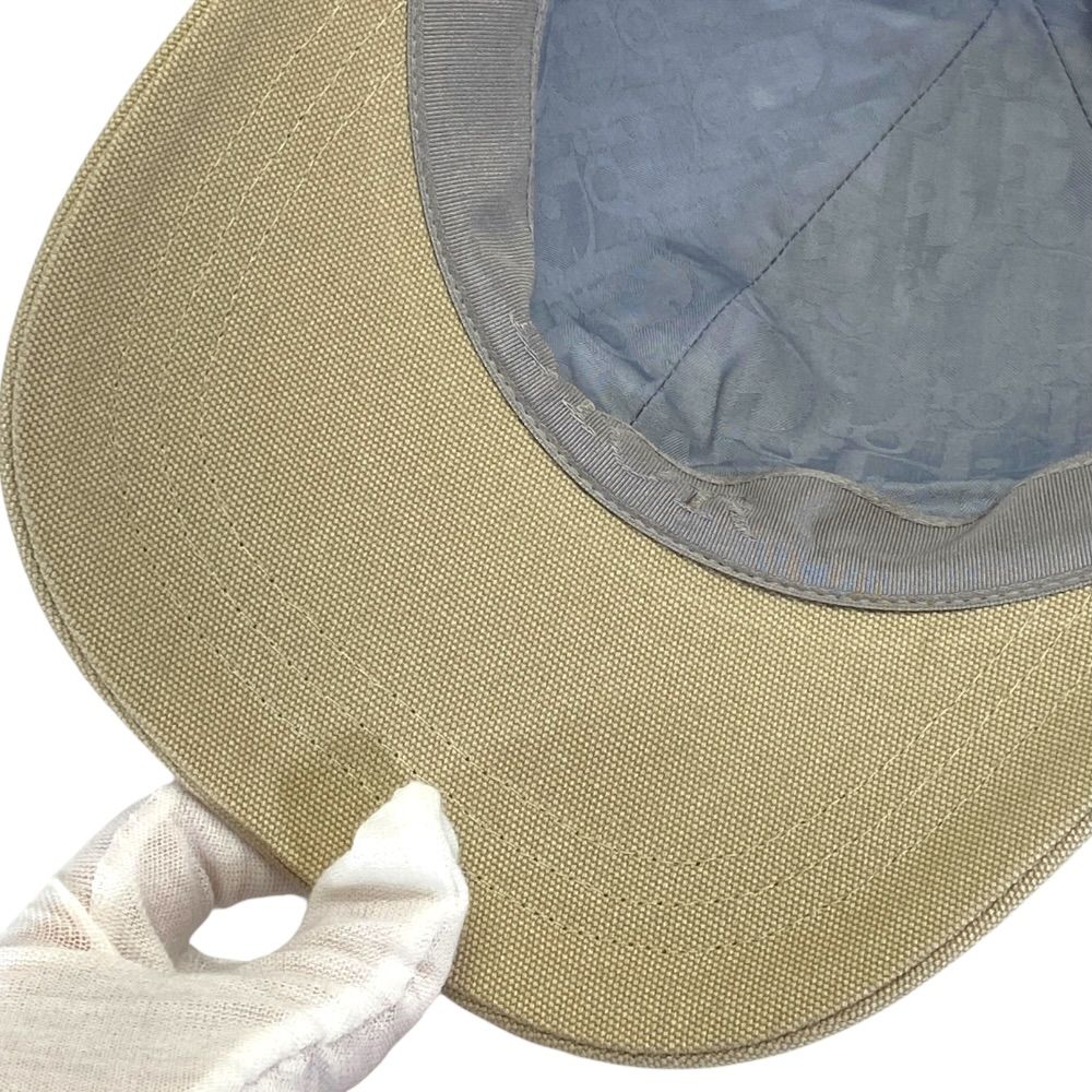 Dior Logo Baseball Cap Hat Cotton Beige — view 7