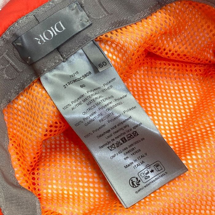 Dior Parley Collaboration Hat Safari Logo Polyester Orange — view 9
