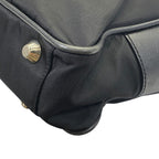 Prada Briefcase Business Nylon Saffiano Leather Triangle Logo Nero Black — view 4