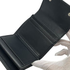 Celine Mini Trifold Wallet Compact Logo Leather — view 6