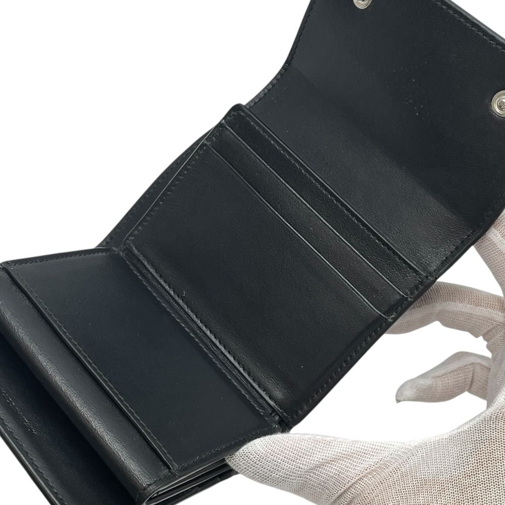 Celine Mini Trifold Wallet Compact Logo Leather — view 6