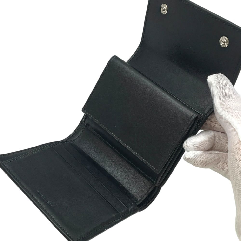 Celine Mini Trifold Wallet Compact Logo Leather — view 5