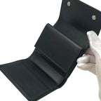 Celine Mini Trifold Wallet Compact Logo Leather — view 5