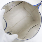 Hermes Brid-a-brac GM Gabriel Gripere Bleu Nattier Toile Ash Silver Pouch — view 6