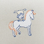 Hermes Brid-a-brac GM Gabriel Gripere Bleu Nattier Toile Ash Silver Pouch — view 7