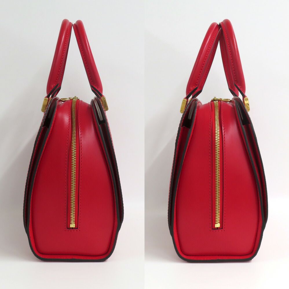 Louis Vuitton Pont Neuf Epi Castilian Red Handbag Gold — view 3