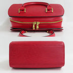 Louis Vuitton Pont Neuf Epi Castilian Red Handbag Gold — view 4
