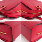 Louis Vuitton Pont Neuf Epi Castilian Red Handbag Gold — view 9