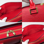 Louis Vuitton Pont Neuf Epi Castilian Red Handbag Gold — view 8