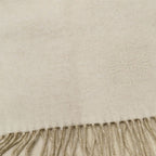 Loewe Scarf Anagram Ivory Beige Wool Cashmere Bicolor — view 6