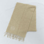 Loewe Scarf Anagram Ivory Beige Wool Cashmere Bicolor — view 3