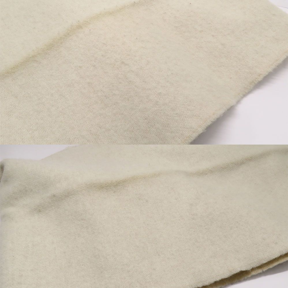 Loewe Scarf Anagram Ivory Beige Wool Cashmere Bicolor — view 8