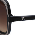 Chanel Sunglasses Black S5 Gray — view 7