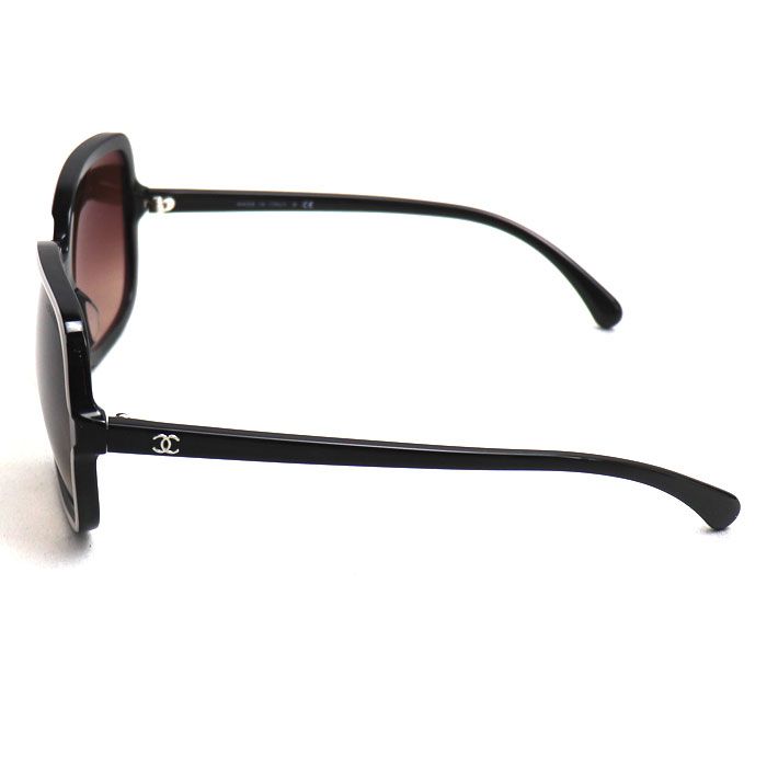 Chanel Sunglasses Black S5 Gray — view 4