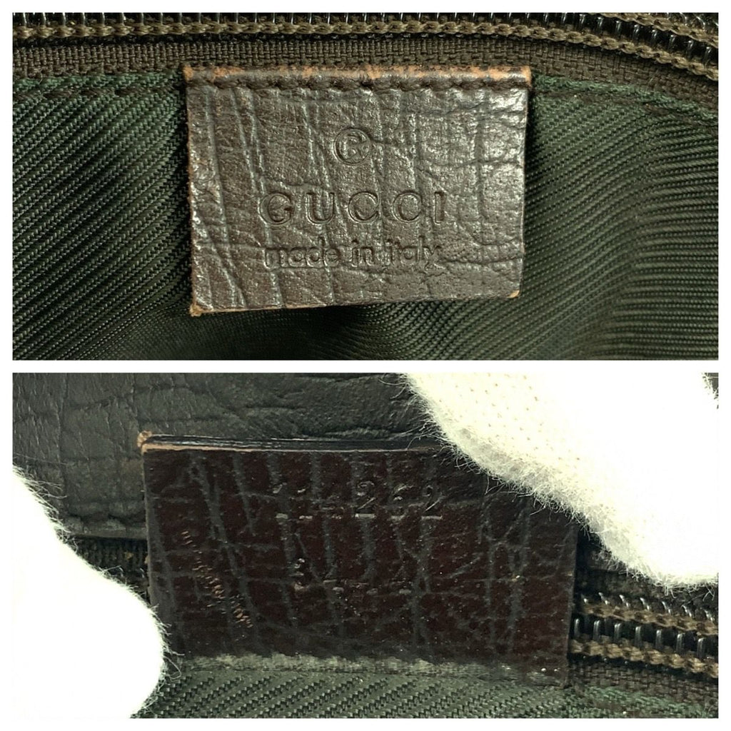 Gucci GG Supreme Canvas Leather Business Bag Handbag — view 6