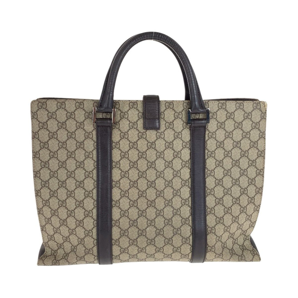 Gucci GG Supreme Canvas Leather Business Bag Handbag — view 2