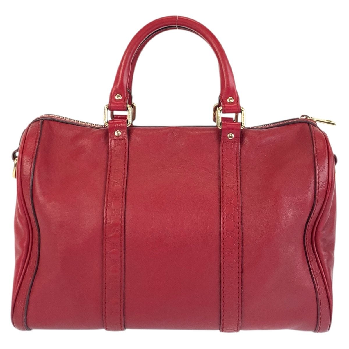 Gucci Micro Guccissima Red Gold Leather Mini Boston Bag 2-Way — view 2