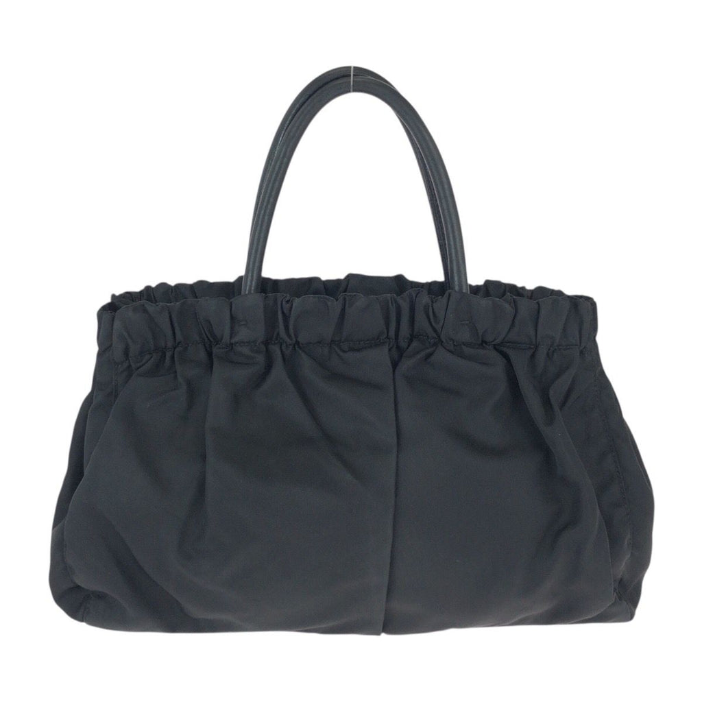 Prada Tessuto Black Nylon Leather Tote — view 2