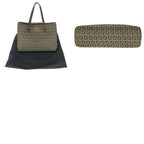 Fendi Vintage Zucchino Beige Brown Canvas Leather Mini Tote — view 9