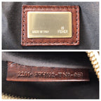 Fendi Vintage Zucchino Beige Brown Canvas Leather Mini Tote — view 4
