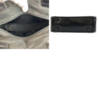 Prada Tessuto Black Silver Nylon Leather Handbag — view 9