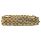 Gucci Beige Gold GG Canvas Leather Tote — view 9