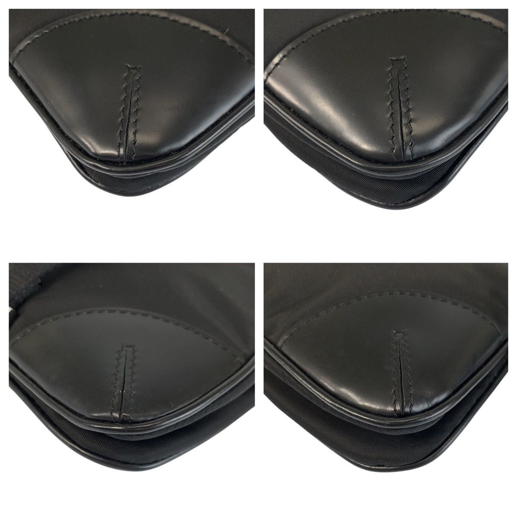 Prada Tessuto Black Nylon Leather Belt Bag — view 3