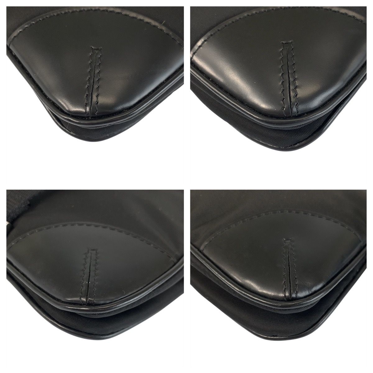 Prada Tessuto Black Nylon Leather Belt Bag — view 3