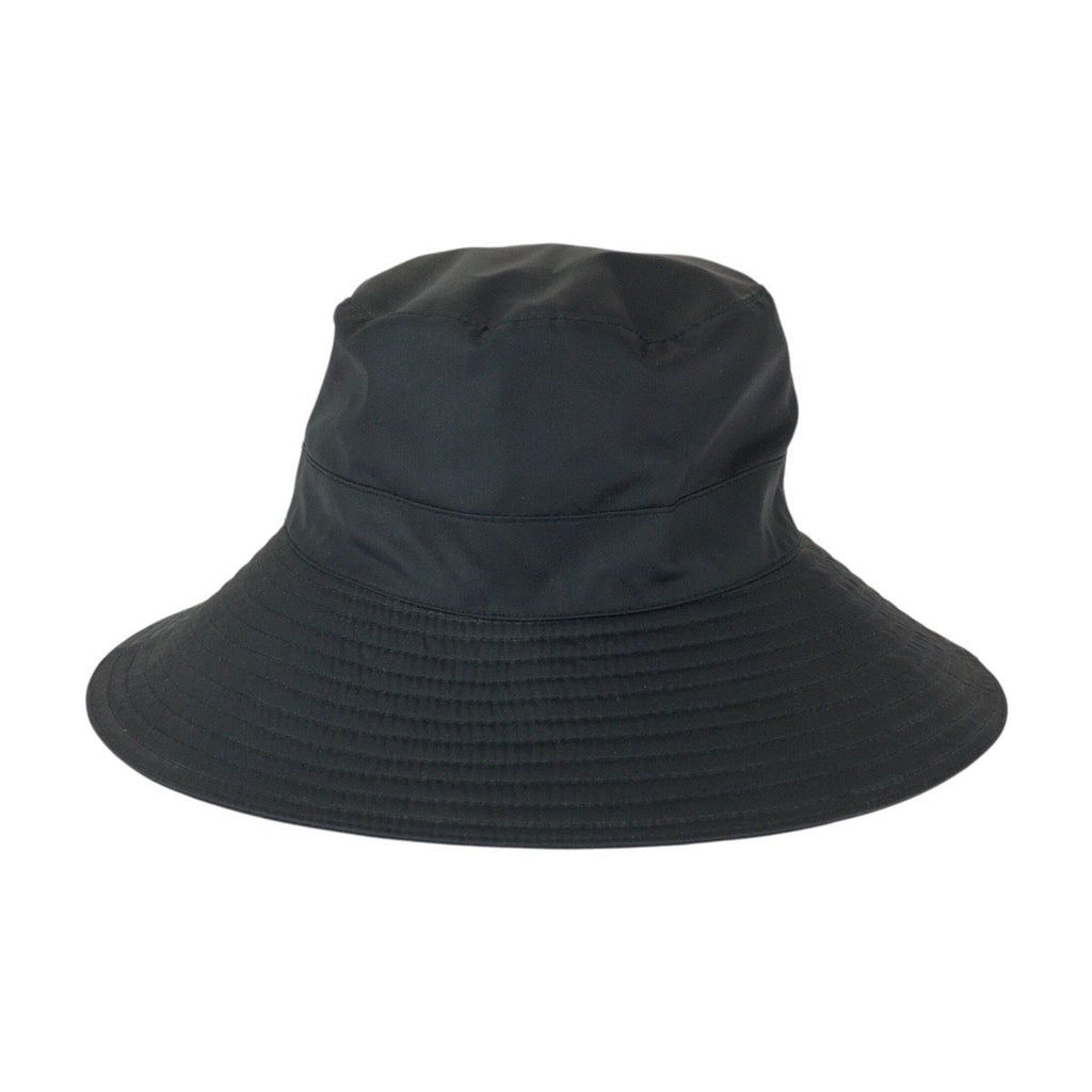 Hermes Black Silk Bucket Hat Noir — view 4