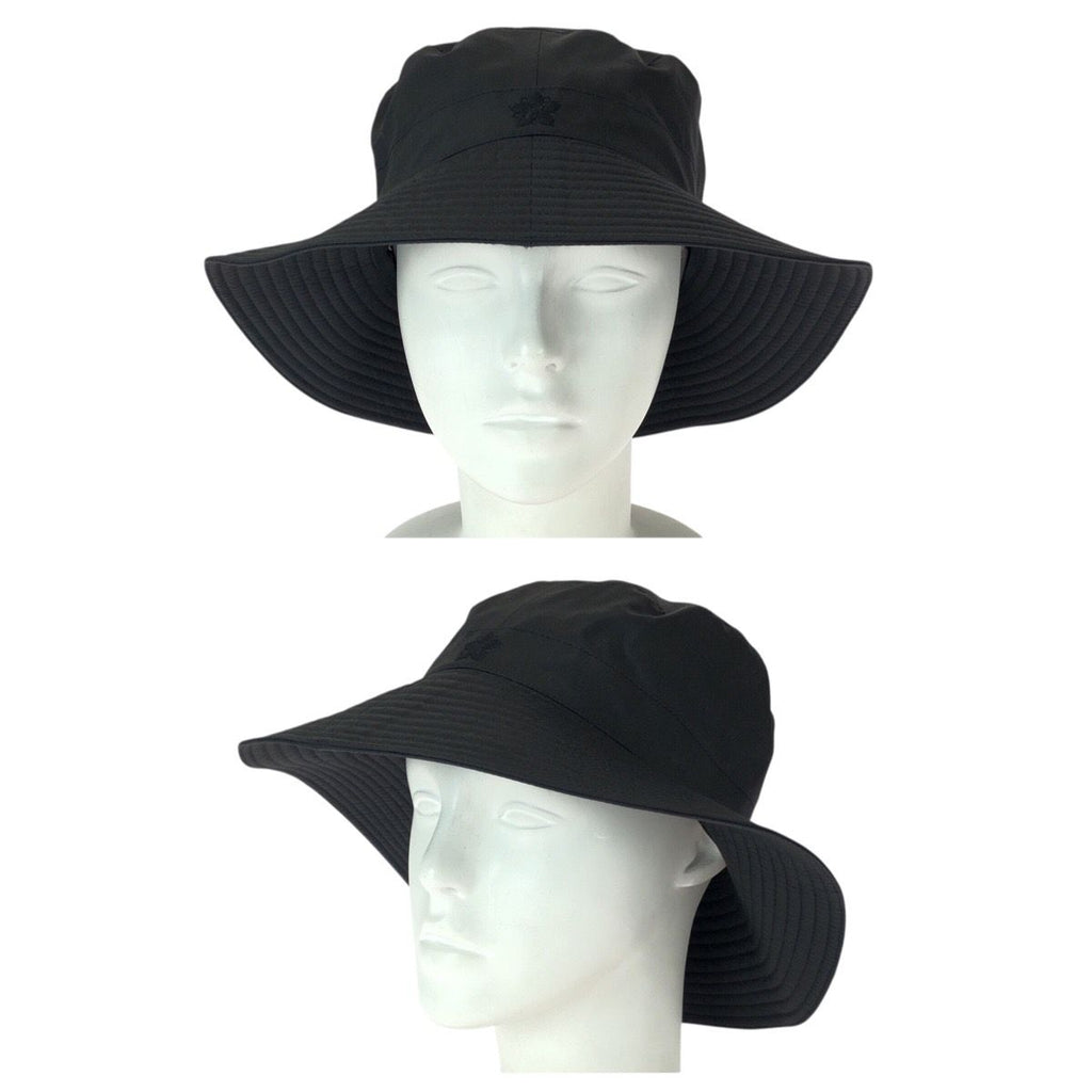 Hermes Black Silk Bucket Hat Noir — view 8