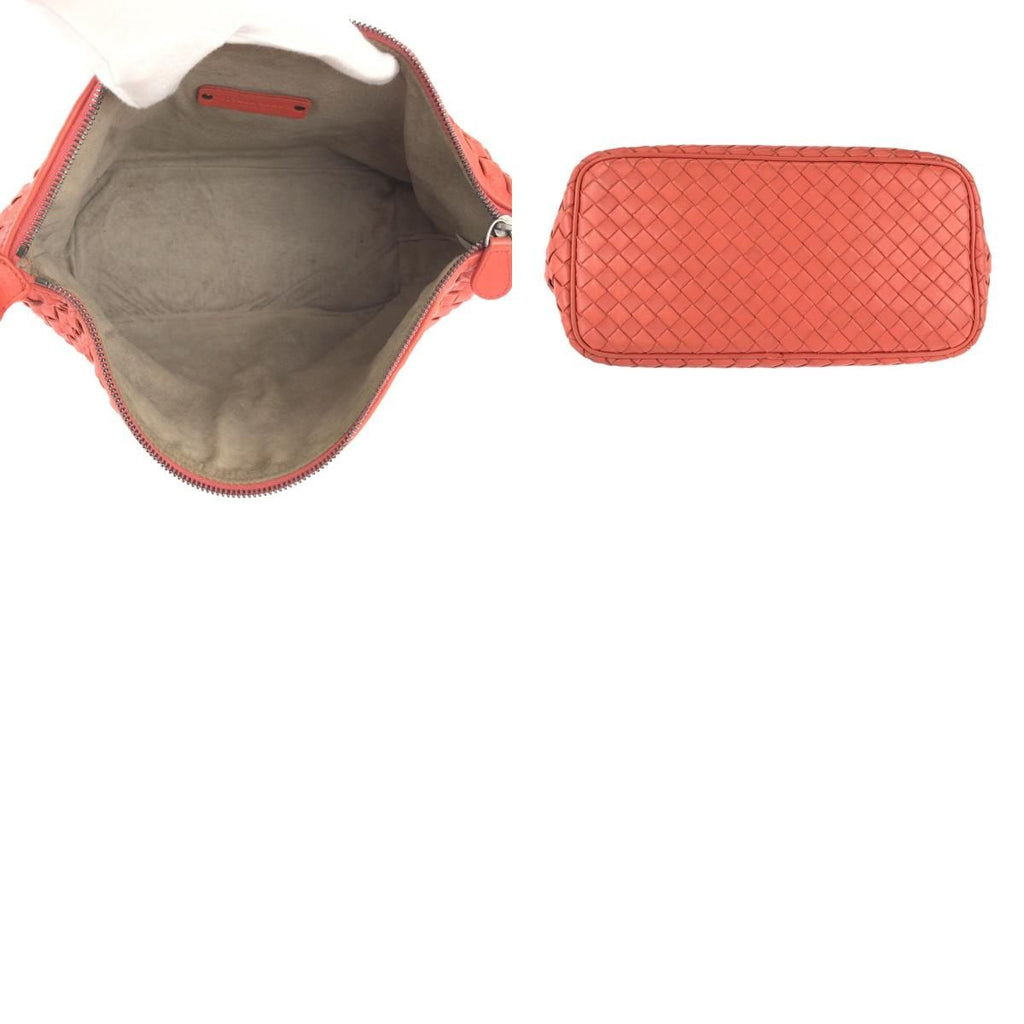 Bottega Veneta Intrecciato Pink Salmon Leather Shoulder Bag — view 9