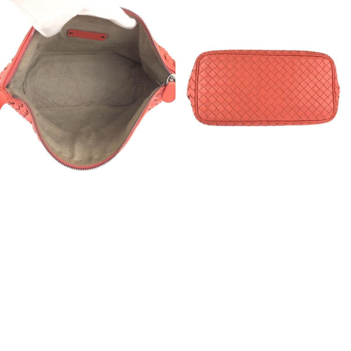 Bottega Veneta Intrecciato Pink Salmon Leather Shoulder Bag — view 9