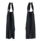 Prada Tessuto Black Silver Leather Nylon Tote — view 7