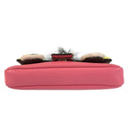 Fendi Monster Star Micro Baguette Pink Silver Shoulder Bag — view 9
