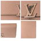 Louis Vuitton Portefeuille Capucines Compact Pink Silver Leather — view 6