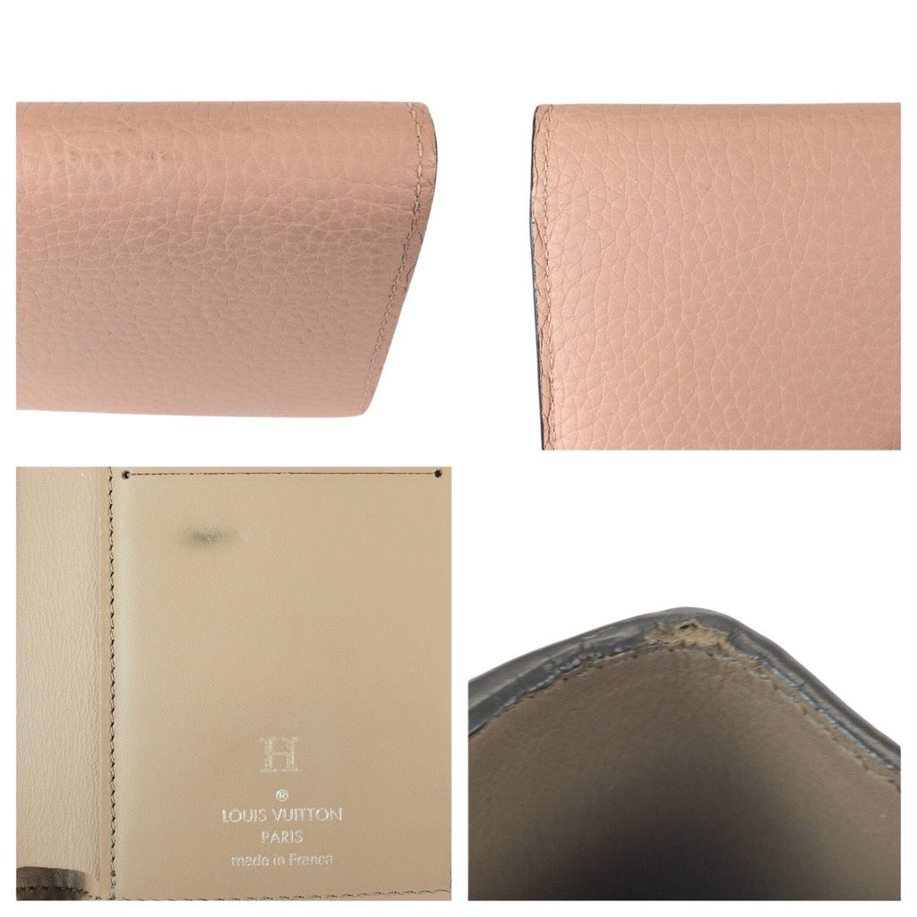 Louis Vuitton Portefeuille Capucines Compact Pink Silver Leather — view 7
