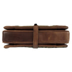 Fendi Vintage Zucca Brown Gold Canvas Leather Shoulder Bag Pochette — view 8
