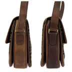 Fendi Vintage Zucca Brown Gold Canvas Leather Shoulder Bag Pochette — view 6