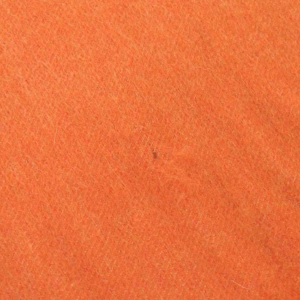 Hermes Logo Cashmere Orange Scarf — view 9