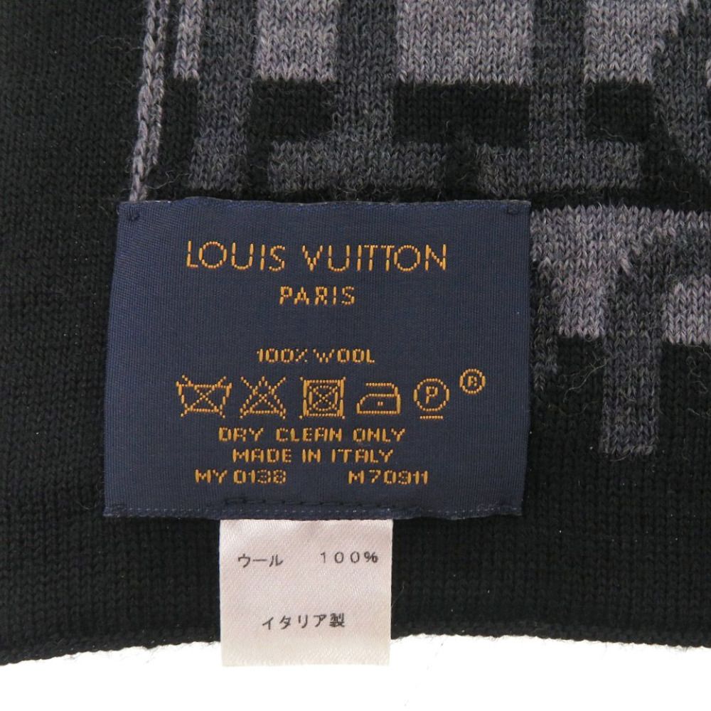 Louis Vuitton Echarpe LV Split Wool Anthracite Scarf Gray — view 5