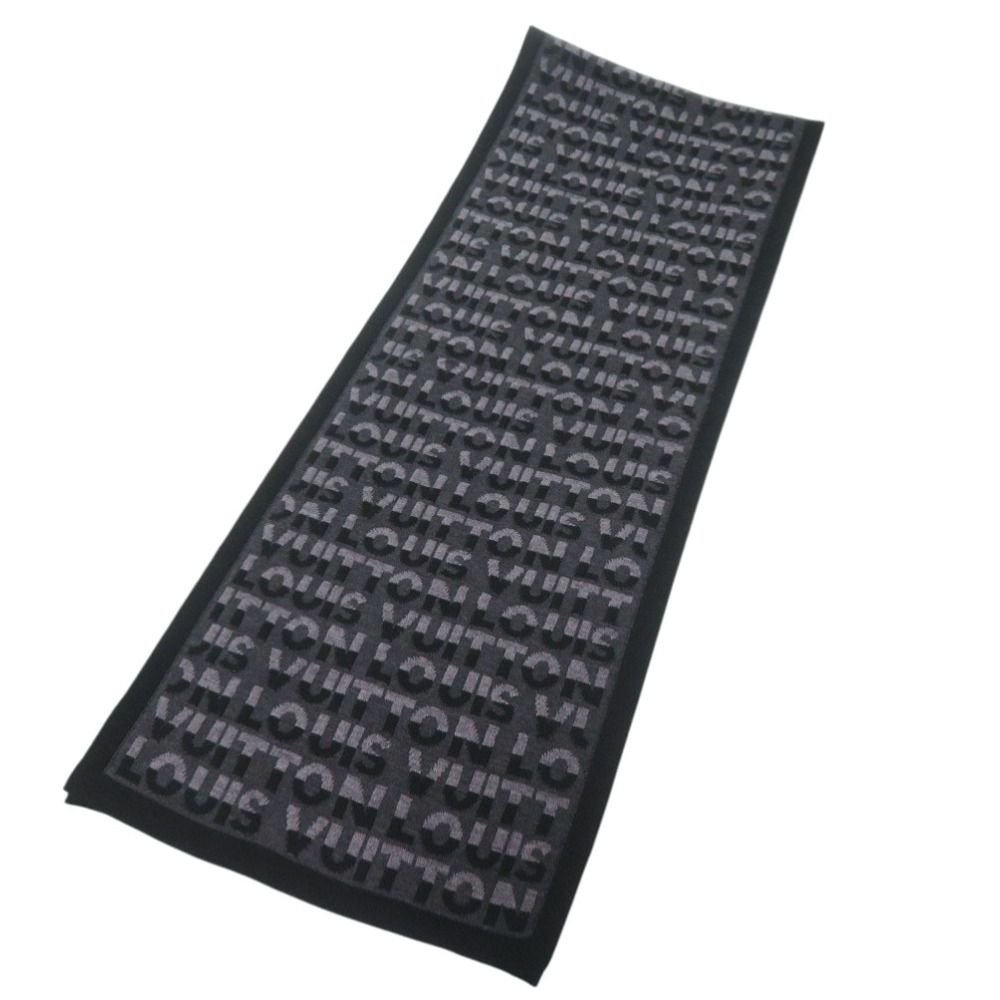 Louis Vuitton Echarpe LV Split Wool Anthracite Scarf Gray — view 2