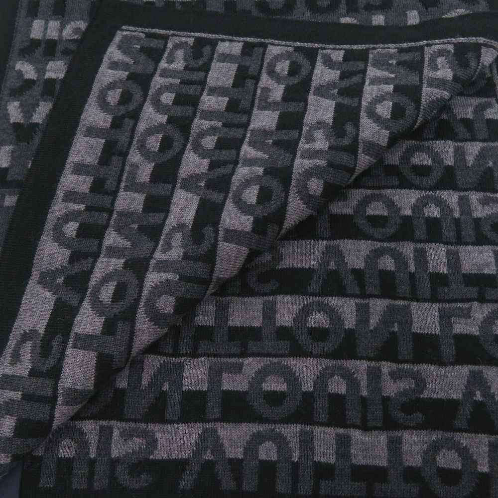Louis Vuitton Echarpe LV Split Wool Anthracite Scarf Gray — view 4
