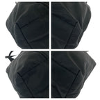 Prada Tessuto Black Silver Nylon Shoulder Bag Tote — view 3