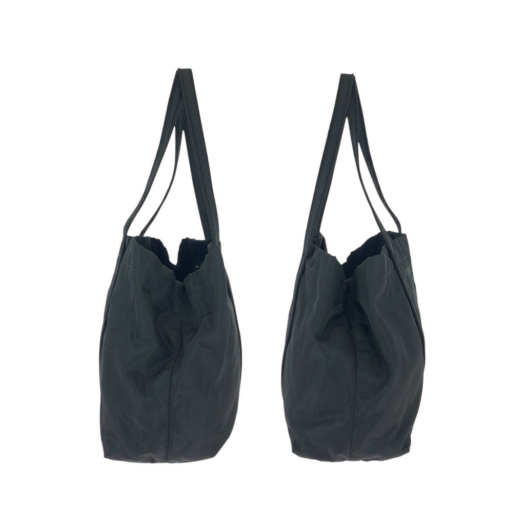 Prada Tessuto Black Silver Nylon Shoulder Bag Tote — view 7